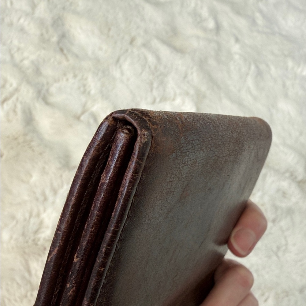 Vintage Y2K Coach Mahogany Brown Leather Billfold Wallet - Picture 15 of 17